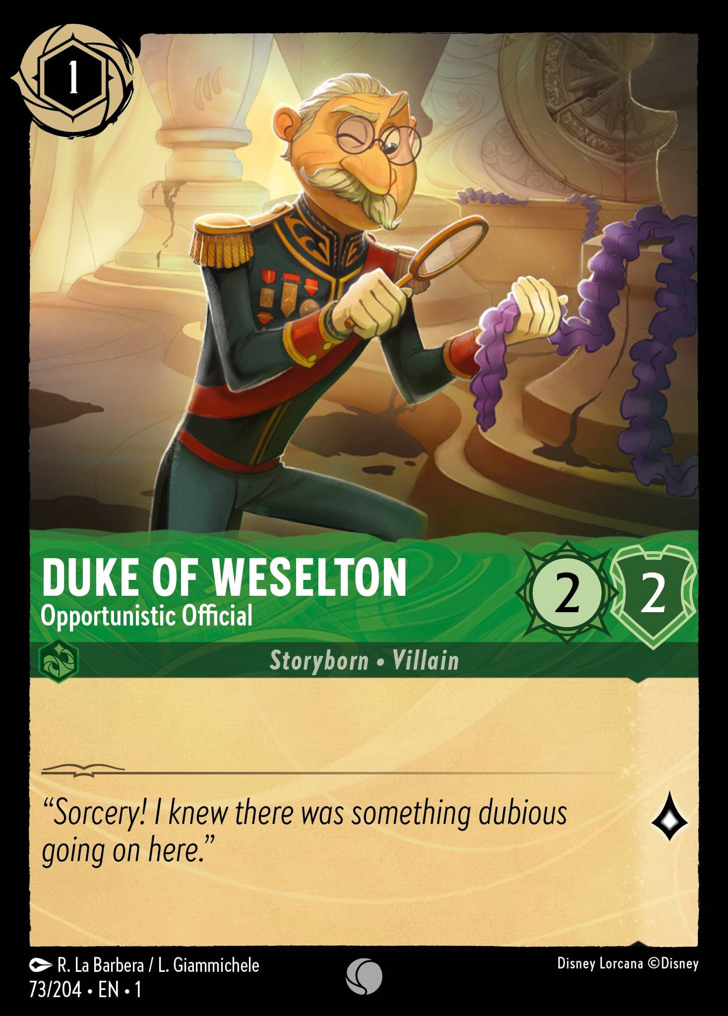Duke of Weselton - Opportunistic Official