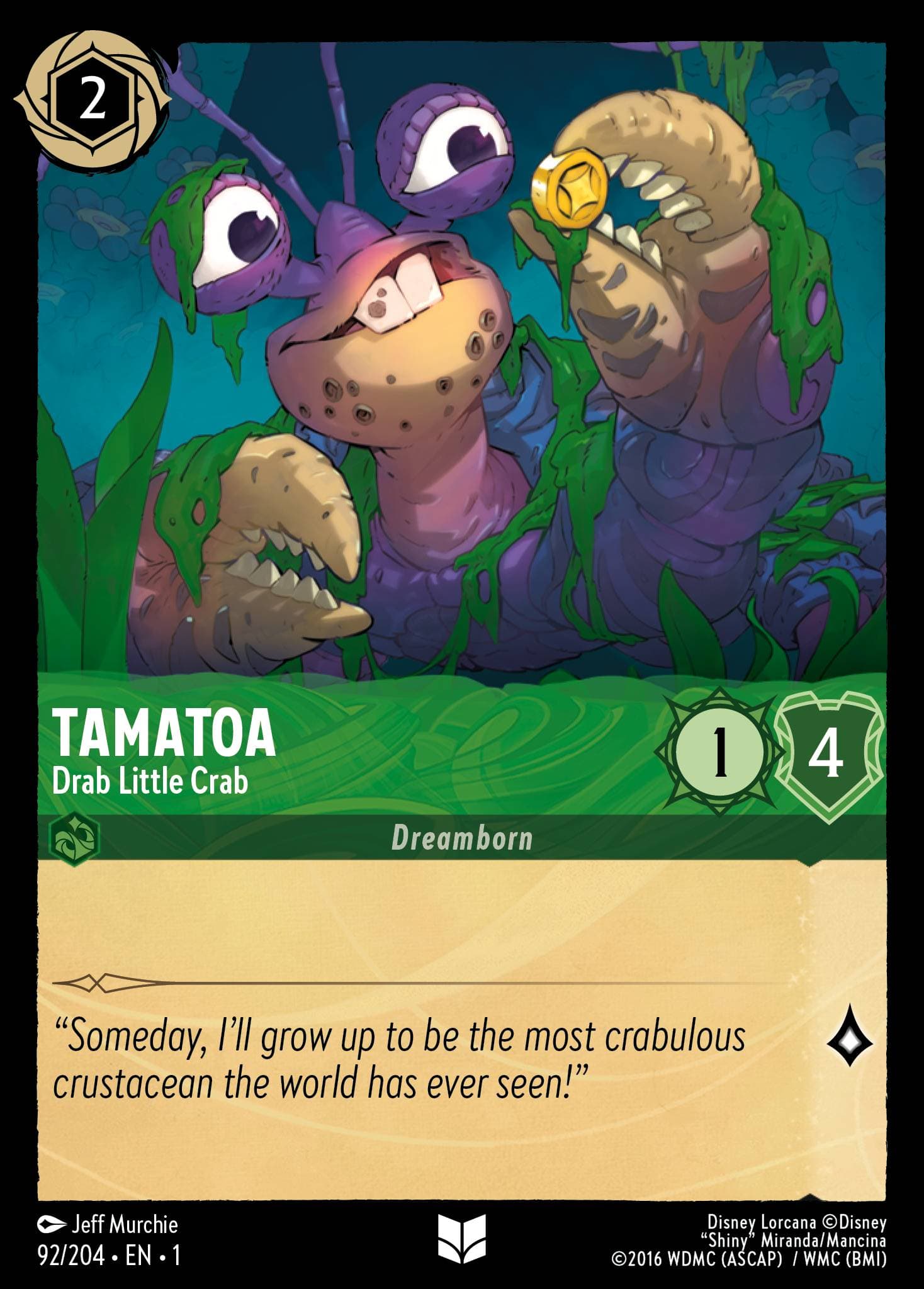 Tamatoa - Petit crabe triste