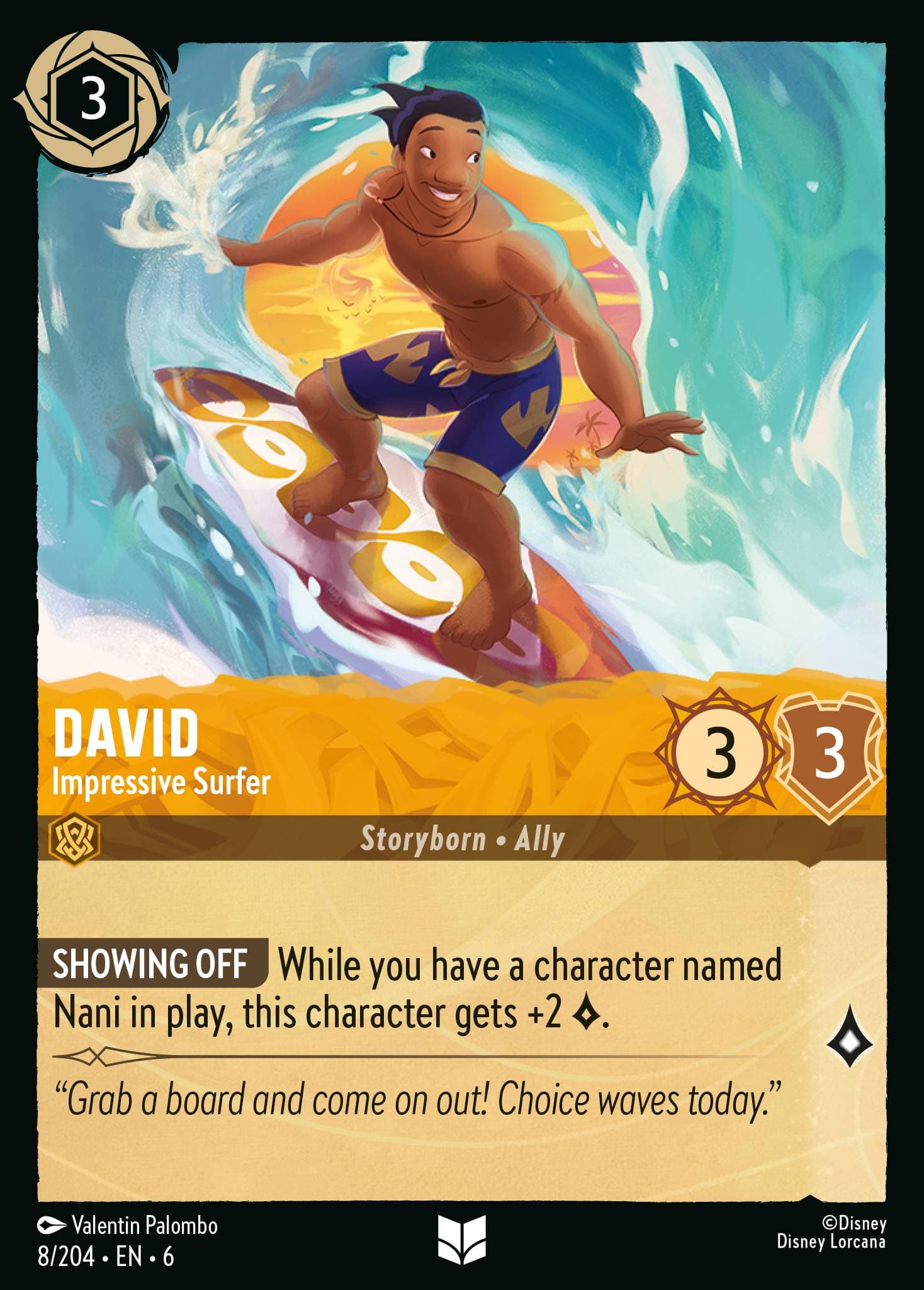 David - Eindrucksvoller Surfer