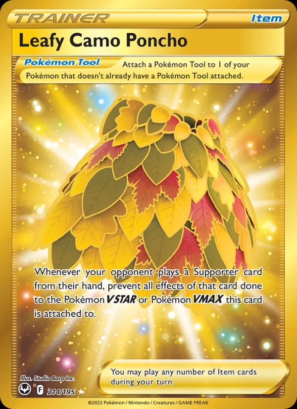 Blättriger Tarnponcho