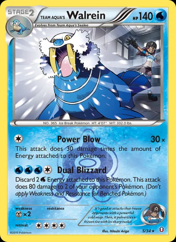 Team Aqua's Walrein