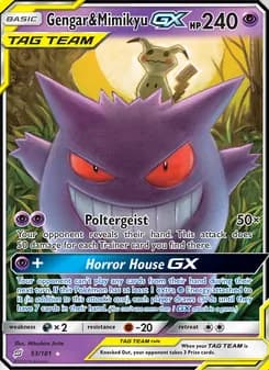 Gengar e Mimikyu GX
