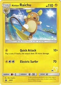 Alolan Raichu - SM65 (#25 Pikachu Stamped)