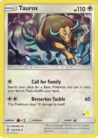 Tauros (#37 Pikachu Stamped)
