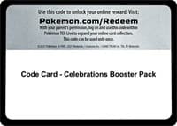 Code Card - Celebrations Booster Pack