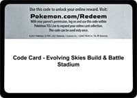 Code Card - Evolving Skies Build & Battle Stadium