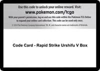 Code Card - Rapid Strike Urshifu V Box