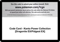 Code Card - Kanto Power Collection [Dragonite EX/Pidgeot EX]