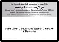 Code Card - Celebrations Special Collection - V Memories