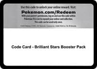 Code Card - Brilliant Stars Booster Pack