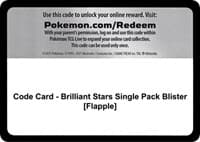Code Card - Brilliant Stars Single Pack Blister [Flapple]