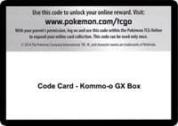 Code Card - Kommo-o GX Box