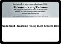 Code Card - Guardian Rising Build & Battle Box