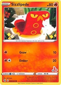 Sizzlipede (#14 Cinderace Stamped)