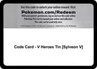 Code Card - V Heroes Tin [Sylveon V]