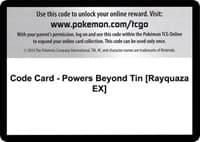 Code Card - Powers Beyond Tin [Rayquaza EX]