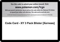 Code Card - XY 3 Pack Blister [Xerneas]