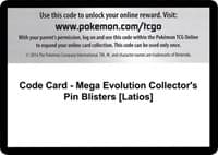 Code Card - Mega Evolution Collector's Pin Blisters [Latios]