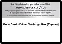 Code Card - Prime Challenge Box [Espeon]