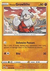 Hisuian Growlithe (Cosmos Holo)