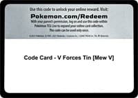 Code Card - V Forces Tin [Mew V]