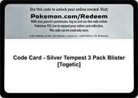 Code Card - Silver Tempest 3 Pack Blister [Togetic]