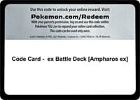 Code Card - ex Battle Deck [Ampharos ex]