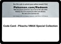 Code Card - Pikachu VMAX Special Collection