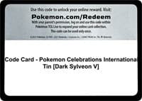 Code Card - Pokemon Celebrations International Tin [Dark Sylveon V]