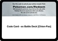 Code Card - ex Battle Deck [Chien-Pao]