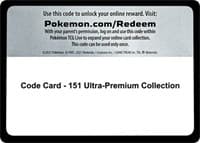 Code Card - 151 Ultra-Premium Collection