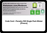 Code Card - Paradox Rift Single Pack Blister [Pineco]