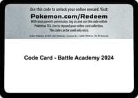 Code Card - Battle Academy 2024