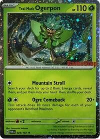 Teal Mask Ogerpon (Cosmos Holo) (Gamestop Exclusive)