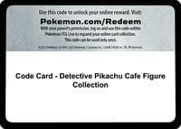 Code Card - Detective Pikachu Cafe Figure Collection
