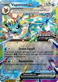 Vaporeon ex (Prismatic Evolutions Stamp)