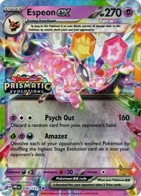Espeon ex (Prismatic Evolutions Stamp)