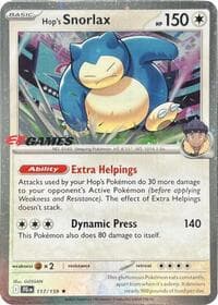 Hop's Snorlax (EB Games) (Cosmos Holo)