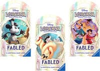 Disney Lorcana: Fabled Sleeved Booster Pack Art Bundle [Set of 3]