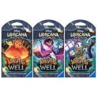Disney Lorcana: Whispers in the Well Sleeved Booster Pack Art Bundle [Set of 3]