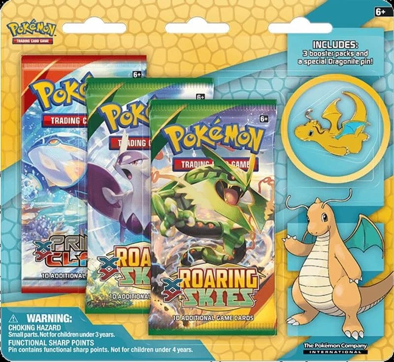 Dragonite Collector's Pin 3 Pack Blister