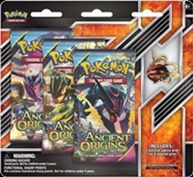 Ancient Origins Collector Pin 3 Pack Blister [Shiny Mega Rayquaza Pin]