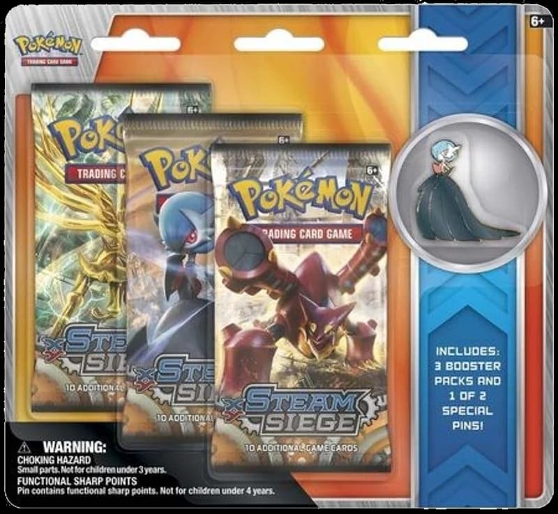 Steam Siege Collectible Pin 3 Pack Blister [Shiny Mega Gardevoir]