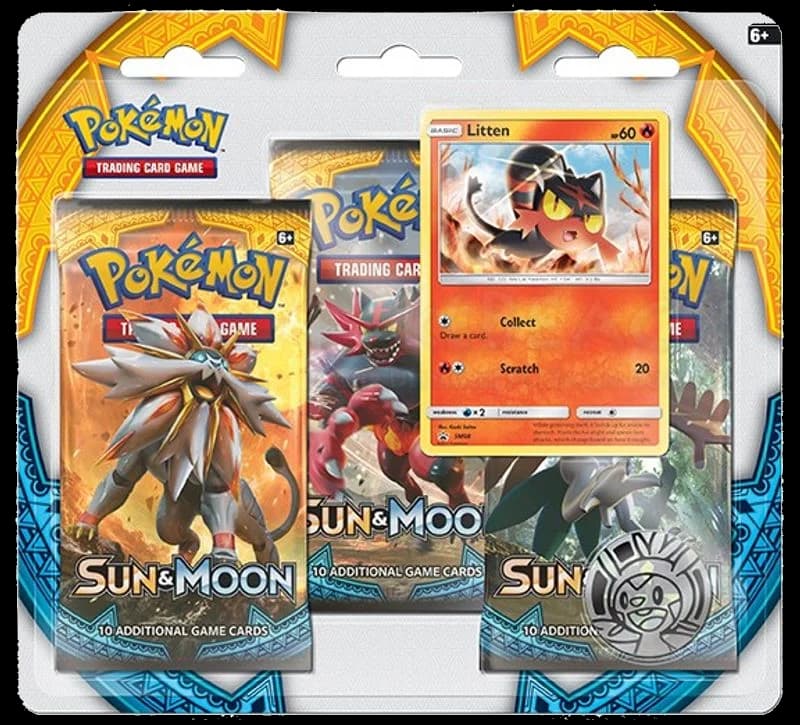 Sun & Moon Base Set 3 Pack Blister [Litten]