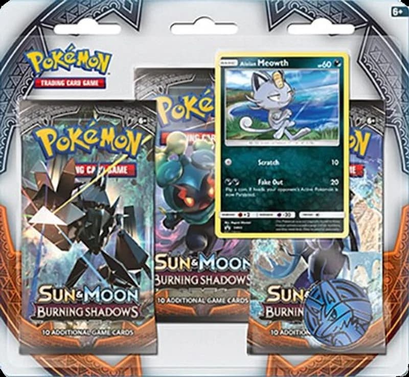 Burning Shadows 3 Pack Blister [Alolan Meowth]