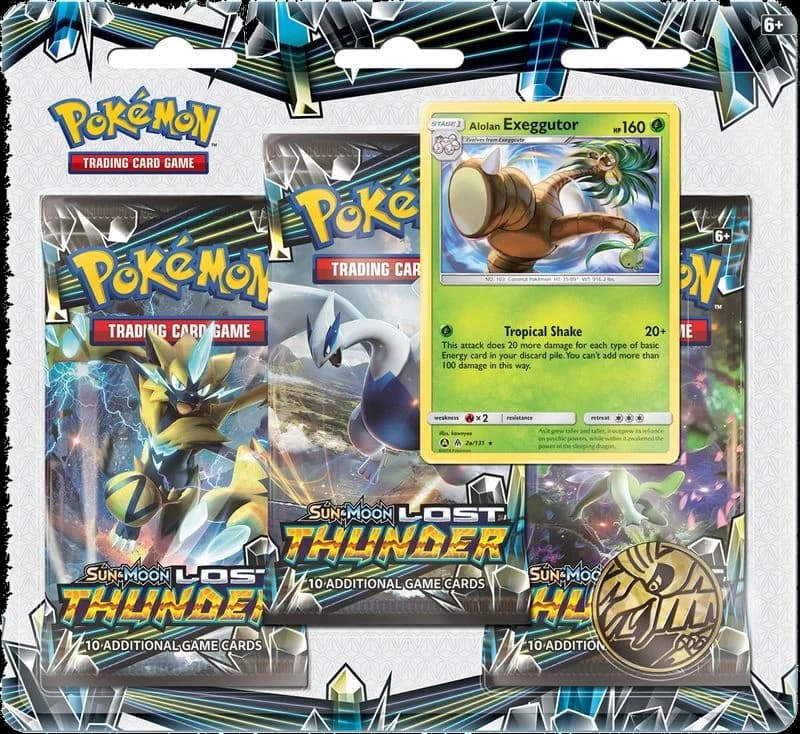 Lost Thunder 3 Pack Blister [Alolan Exeggutor]