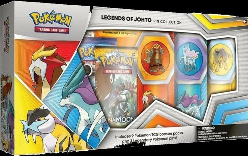 Legends of Johto Pin Collection