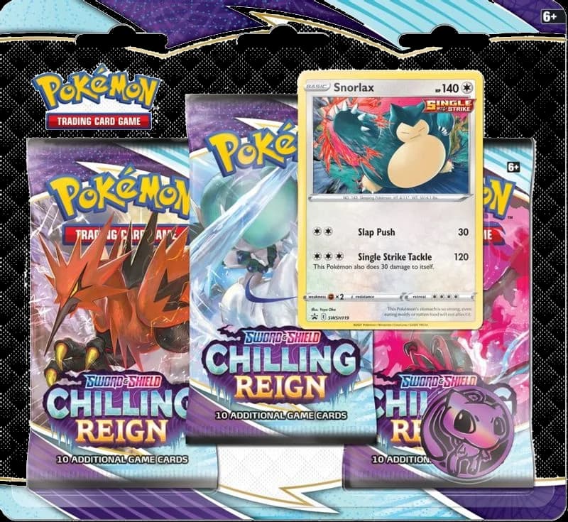 Chilling Reign 3 Pack Blister [Snorlax]