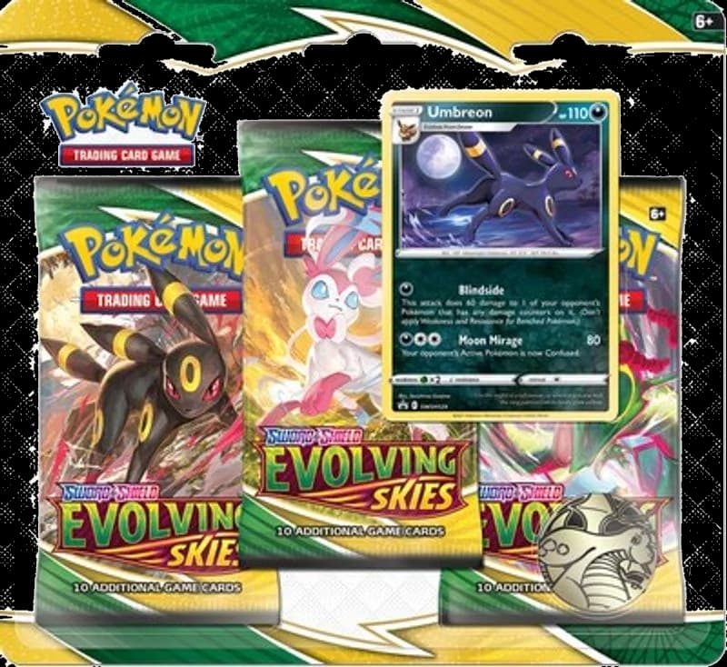 Evolving Skies 3 Pack Blister [Umbreon]