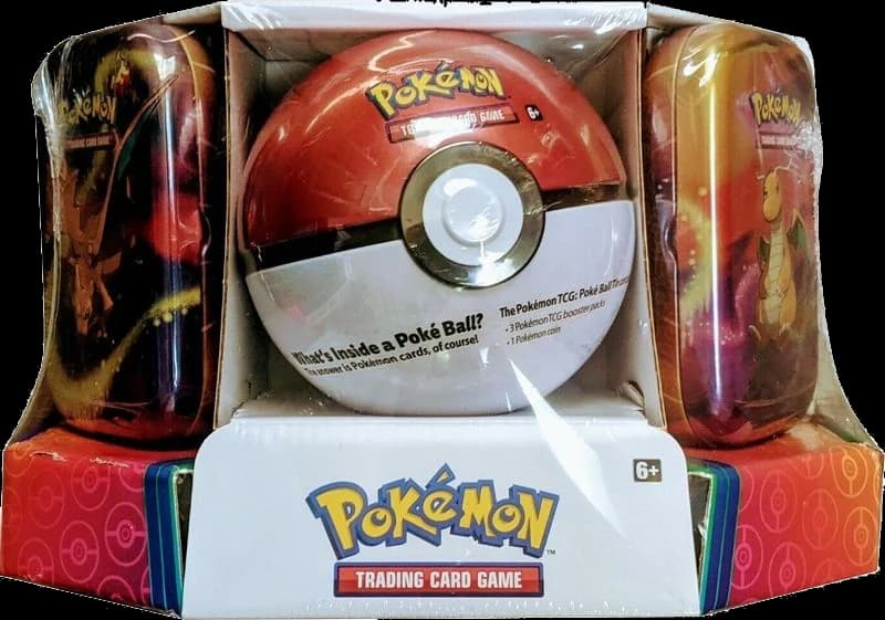 Pokemon - Poke Ball Tin + 2 Kanto Power Mini Tins - Poke Ball